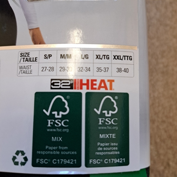 32° Degrees Heat Leggings 2 Pack Size XL Navy Blue Charcoal Grey Stretch - Picture 8 of 11